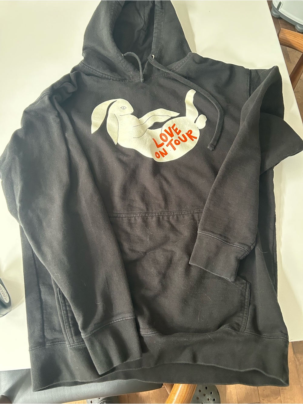 Harry Styles Black "Love On Tour" Rabbit Graphic Hoodie